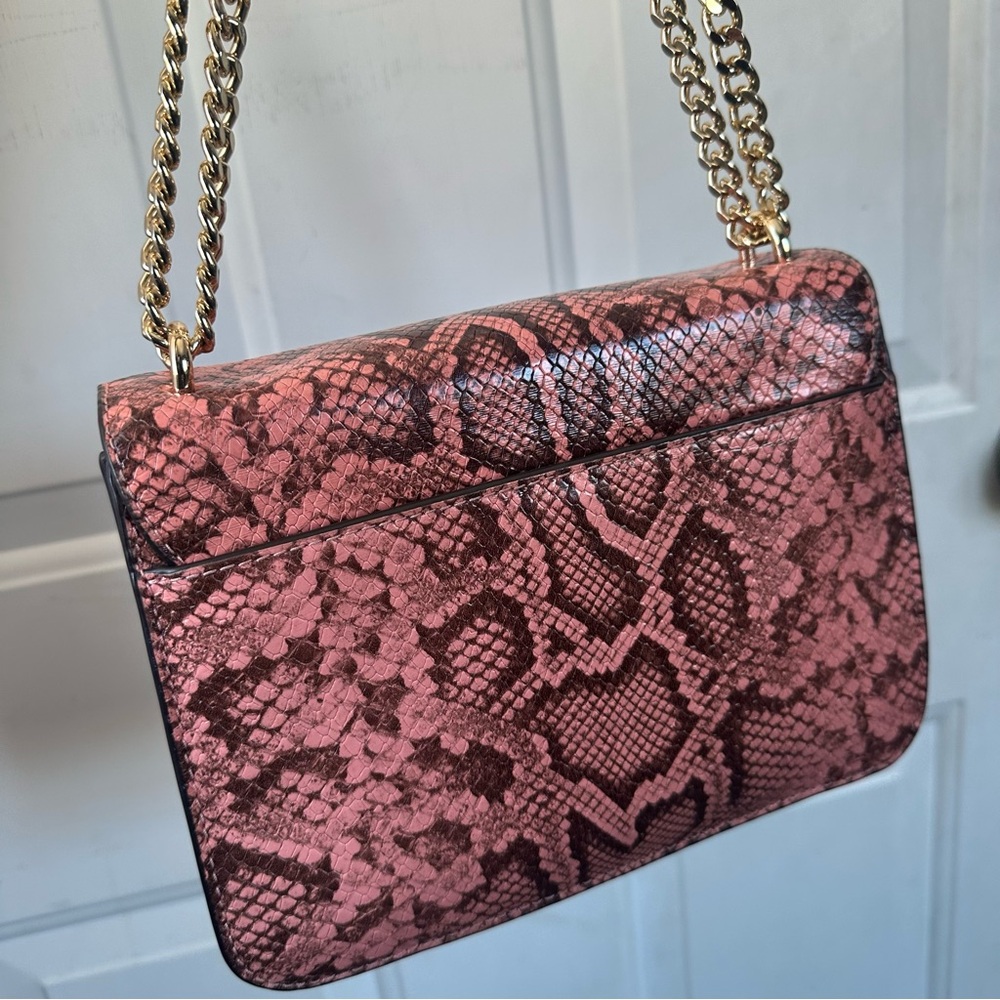 Michael Kors Turnlock Small Snake Python Embossed… - image 4